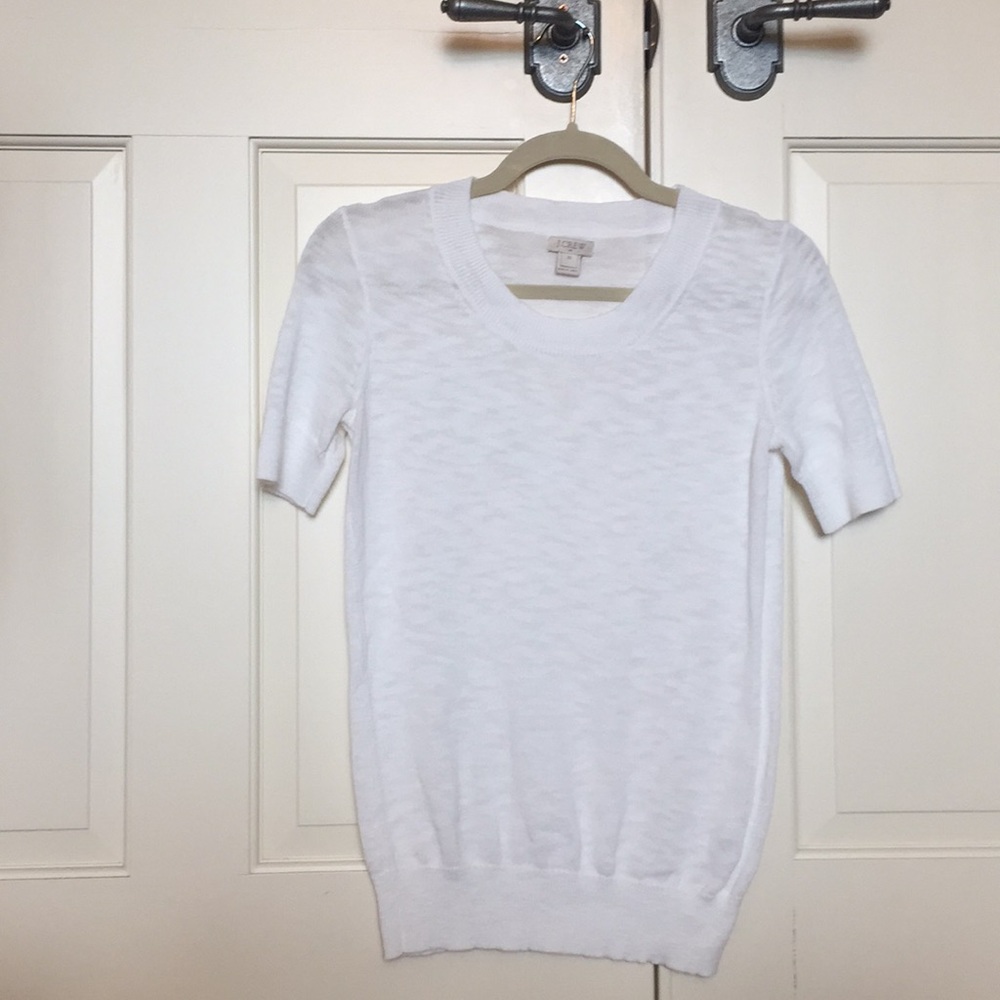 White JCREW sweater